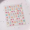 Serie M614 de Pegatinas para Uñas de Helado Brillante con Carcasa de Hierro Serie de Postres Dulces Lindos Simples Pegatinas Adhesivas para Uñas