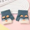 Guantes Calientes para Niños Invierno Dibujos Animados Lindos Guantes para Bebés de 1 a 3 Años Gateo Juego Guantes de Medio Dedo para Bebés