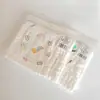 Toalla absorbente para bebé, almohadilla de gasa para niños, toalla para la espalda, algodón puro Clase A con estampado de dibujos animados, toalla absorbente a prueba de sudor para bebé de jardín de infantes