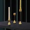 Suporte de Velas Decorativo de Metal e Alumínio de Luxo Nórdico para Uso Doméstico, Suporte de Velas Decorativo Retro Criativo para Casamento
