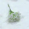 Fábrica de Flores Artificiales Amarillas Flor Falsa Decoración Ramo de Plástico Graduación Flor de Mano Arreglo Floral Personalizado Gypsophila Artificial