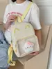 Mochila Transparente Fofa para Estudante Menina, Grande Capacidade, para Viagem, Lançamento Verão 2026