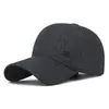 Gorro de Invierno para Hombre, Gorra de Béisbol de Algodón para Personas de Mediana Edad y Mayores con Logotipo de Letra, Protección para los Oídos, Resistente al Frío y Cálido, Gorra de Papá, Forro de Felpa y Engrosado