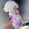 Oso de peluche perro teddy ropa para perro ropa de otoño e invierno ropa de cuatro patas ropa de algodón engrosada protección de la barriga cálido
