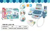 Juguete de Juego de Imitación para Niños Supermercado Caja Registradora Frutas y Verduras Dulces Set Mini Tienda de Conveniencia Mostrador de Caja Modelo