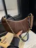 Nova Moda Tendência Outono 2025 Bolsa Dumpling para Mulheres, Bolsa de Ombro Bonita Retro Simples Casual Design de Nicho