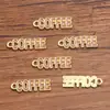 Varios Accesorios para Joyería de Aleación DIY Encanto de Esmalte Dorado Kc Serie Café Bolsa de Embalaje Colgante de Máquina de Frijoles