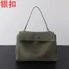 Bolsa Tote de Couro Bovino Fosco de Alto Brilho para Outono e Inverno para Mulheres, Bolsa de Ombro para o Dia a Dia de Grande Capacidade, Bolsa de Ombro de Couro Genuíno de Alta Qualidade