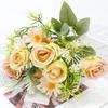 Simulación de flores artificiales para decoración del hogar, pequeños manojos de flores espinosas, pequeñas flores artificiales, combinación de flores para exportación transfronteriza.