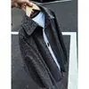 Estilo europeo y americano, moderno, chaqueta tipo camisa de pana ligera para hombre, con un diseño único, adecuada para primavera y otoño, con corte holgado y disponible en tallas grandes, con estampado jacquard