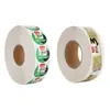Rollo de Papel Adhesivo para Etiquetas de Lote Pequeño Impresión Etiqueta de Marca Registrada de Alimentos Papel Estucado Impresión a Color Etiqueta Adhesiva
