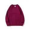Sudadera de Cuello Redondo de Poliéster-Algodón con Logo Personalizado, Tejido Saludable Transfronterizo de 300g, Camisa Cultural de Marca de Moda, Talla Grande para Hombre, 22 Colores Personalizables