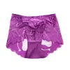 Ropa interior femenina sexy de encaje talla grande sin costuras fina lujo transpirable algodón en la entrepierna cintura alta bragas 5533