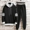 Conjunto Esportivo Novo Primavera e Outono Masculino Moda Outono 2023 Moletom Bonito Confortável Moderno Marca Conjunto de Duas Peças