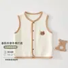 Chaleco para Bebé Recién Nacido para Primavera y Otoño, Ropa de Abrigo para Bebés, Chaleco Infantil para Niños y Niñas, Chaqueta sin Mangas de Fibra Vegetal
