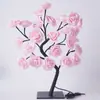 Nuevas luces LED luces melocotón luces rosa arce luces de árbol USB ambiente de habitación lámpara de mesa decorativa regalo luz nocturna