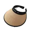 Primavera 2025 Novo Chapéu de Sol com Proteção UV Feminino Chapéu Feminino Aba Larga Fashionável Tendência Cobertura Facial Solar Topo Vazio