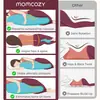 Almohada de Espuma Viscoelástica de Rebote Lento para Embarazo, Almohada para Dormir de Lado, Almohada para Dormir de Lado con Soporte Lumbar, Almohada de Soporte para el Vientre, Ayuda para Dormir en el Embarazo, Almohada para Abrazar las Piernas