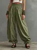 Moda Femenina Transfronteriza Europea y Americana de Amazon 2026: Pantalones de Linterna de Corte Holgado, Pantalones Largos Casuales de Verano Sueltos con Dobladillo Fruncido