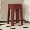Banqueta de plástico para uso doméstico, ultra-espessa, banqueta macia acolchoada para sala de estar, banco para sala de jantar, banqueta extra estilo nórdico, modelo popular espessado para uso doméstico