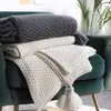 Manta para siesta de oficina estilo nórdico, manta para aire acondicionado, manta pequeña tejida, chal, manta de sofá, manta para pie de cama, venta al por mayor
