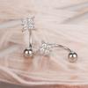 Pendientes de Rosca para Mujer Exquisito y Avanzado Diseño Mori Pequeños y Frescos Pendientes de Estrella Dormir Sin Quitarse Marea