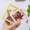 Caja de almacenamiento de especímenes marco de fotos de flores secas tridimensional DIY mini marco de fotos hecho a mano decoración planta creativa ins
