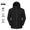 Chaqueta de Trabajo, Cortavientos, Transpirable, Con Capucha, Ropa Seca y Cómoda para Montañismo al Aire Libre, Actividades Grupales de Camping, Chaqueta con Logo Personalizado