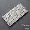 Azulejo de Piedra Cultural para Exteriores Mármol Azulejo para Pared Exterior 300X600mm Azulejo Antideslizante Texturizado para Patio Rodapié Exterior