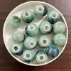Cuentas Sueltas de Cerámica Jingdezhen Color Caramelo de 8 mm Esmalte de Color Material para Tejer Joyería DIY Pulsera Personalizada