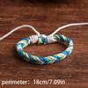 E-commerce Transfronteiriço Mais Vendido Casal Cor Dopamina Estilo Étnico Pulseira Trançada Pulseira de Algodão e Linho Pulseira Pulseira