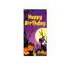 Tapiz de Fondo de Halloween Transfronterizo Hecho a Medida para Decoración de Ambiente de Fiesta de Festival al Aire Libre Banner de Tela Colgante 3X5