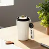 Taza de Café Personalizada con Pantalla de Temperatura Inteligente, Taza Aislada de Acero Inoxidable 304 con Asa, Taza Portátil de Alta Apariencia para Beber Directamente para Hombres y Mujeres
