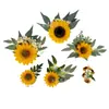 Decoración de Pastel para el Día del Maestro Simulación Alta Calidad Girasol Flor de Pastel Girasol Accesorios Flores Falsas Venta Caliente Transfronteriza