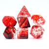 Suministro Directo de Fábrica de Juego de Mesa de 7 Piezas Camaleón Bicolor de Seda Flotante Dados Doble Coloridos Punto de Destello Cielo Estrellado Dados Dnd