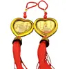 Colgante para Coche de Guanyin de Nanhai en Forma de Corazón con Cuentas Pandaman Joyería para Coche Espejo Retrovisor Colgante Seguro para Coche
