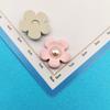 Moda Estilo Pequeño Fragante Flor de Aceite Lazo Corazón de Melocotón Plástico Accesorios Pasador DIY Funda para Teléfono Móvil Hebilla de Zapato Parche de Joyería