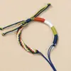 Pulsera de Hilo de Algodón Estilo Tíbet, Nueva Pulsera Tejida a Mano Semi-Terminada de Hilo Rojo, Se Puede Usar para Joyería de Cuentas DIY