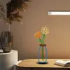 Vaso Impresso Colorido Plano 2D Transfronteiriço Arranjo de Flores Silhueta de Parede Fundo de Sala de Estar Interna Artesanato Enfeites Decorativos