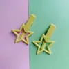 Pinza de Metal con Forma de Pico de Pato Estrella Plateada Flequillo Lateral Pinza de una Sola Palabra Estilo Dulce Picante Estilo Frío Pinza para el Cabello Accesorios para el Cabello Populares en Internet