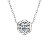 Collar de Moissanita Lágrimas de Sirena Estilo Único Moderno Cadena para Clavícula de Plata de Ley S925 Colgante de Gota de Agua Al por Mayor