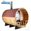 Sala de sauna tubular, sala de sauna tubular de resort, sala de sauna tubular panorâmica, sala de sauna panorâmica externa