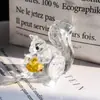 Espejo Cruzado Amazon Mariposa de Cristal Bola de Cristal Adornos Animales Pequeños Creativos Decoración de Coche Manualidades Regalos Navideños