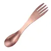 Cuchara de Acero Inoxidable Amazon Explosions Artefacto para Sandía Cuchara Tenedor de Doble Propósito Cuchara para Helado Cuchara para Cavar Vajilla Portátil para Estudiantes