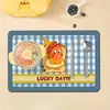 Jogos Americanos Domésticos Infantis Desenho Animado, Tapetes de Couro para Mesa para Alunos do Ensino Fundamental, Laváveis e Resistentes a Manchas, Jogos Americanos para Mesa de Refeição Escolar Disponíveis para Atacado