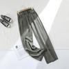 Jeans Teñidos de Tencel Pantalones de Pierna Estrecha Ancha de Lyocell para Mujer Teñidos Delgados de Verano Sueltos de Seda de Hielo Pantalones Rectos