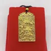 Colgante de latón bañado en oro antiguo de Guan Gong para bendición de hombres y mujeres, dinero, Guan Yu, Guan Erye, colgante de protección corporal, fabricantes, venta al por mayor