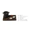 Hot Pot de Carne Famoso na Internet com Fogareiro Cerâmico Único em Formato de Pé e Louças Cerâmicas em Estilo Rústico para Preparação do Hot Pot