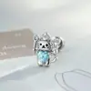 Pendientes de Hueso de Oreja de Gato Chef Lindos Dulces-Geniales Únicos de Henson, Tornillo de Doble Punta