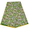 Tecido de poliéster com estampa batik étnica africana, tecido de florzinha geométrica dupla face, fornecimento para e-commerce transfronteiriço, em estoque, atacado